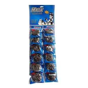 ESPONJA INOXIDABLE X12 ALAMBRE ASEO LAVA LOZA