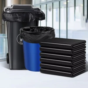 Easy Black Dustbin Bags for Home Rubbish Stand With Wheels and Lid Bin Liner Trash Dispenser Manufacturer Garbage Bag