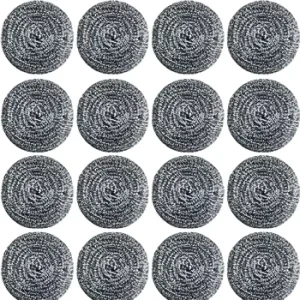 Easy Clean Steel Metal Galvanized Wire Mesh Scourer Pot Scrubber Sponges Scouring Pads for Kitchen Cleaning