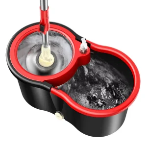 Easy Cleaning Microfiber Mop Swivel Spinning 360 Rotating Four Side Wringing Sustainable Tile Floor Pressure Mop
