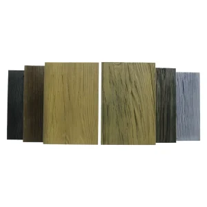 Easy Installation PU Decking Board Wood Grain Surface Waterproof Fire Retardant for Balcony Walkway