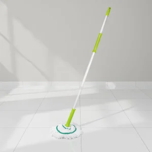 Easy Squeeze Spin Mop Lightweight Design for Daily Floor Care Great for Bathrooms and Kitchens