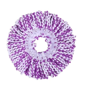 Easy-to-Replace Microfiber Mop Pads Reusable Wet Mop Replacement for 360 Spin Mop Head with Steel Pole