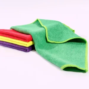 Eco-Certified Dishcloth Square Microfiber Wipe Scouring Pad Cleaning Cloths for Kitchen Use