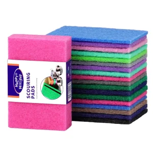 Eco Friendly 0.7cm Thick Adhesive Sponge Polyester Kitchen Cleaning Cloth