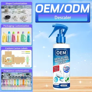 Eco Friendly 200ml Liquid Lemon Scented Bathroom Cleaner Disposable Stain Removal Spray 5% 15% Active Ingredients Easy Use