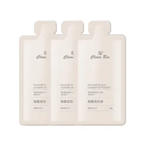 Eco Friendly 20g Single Packed Liquid Laundry Soap for Apparel Deep Cleaning Low Foam Disposable