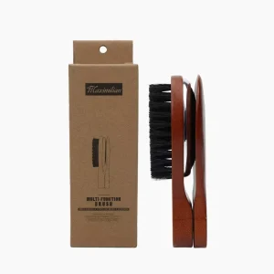 Eco Friendly 3 in 1 Garment Maintenance Tool with Cleaning Brush and Wood Handle
