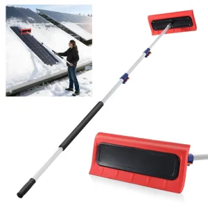 Eco Friendly 3.7M 12FT EVA Foam Cleaning Snow Scarper with Telescopic Aluminum Alloy Handle Customized Color Snow Shovel Brush