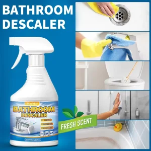 Eco-Friendly 500ml Bathroom Foam Cleaner Spray and Descaler for Bath, Glass, and Wash Basins