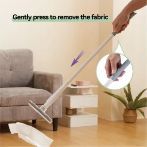 Eco Friendly ABS Automatic Locking Detachable Mop Easy Clip Durable Steel with Top Handle Button