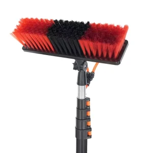 Eco Friendly Aluminum Disposable Water Fed Pole Brush for Solar Panel Cleaning Tall Window Squeegee Long Reach Extension Handle