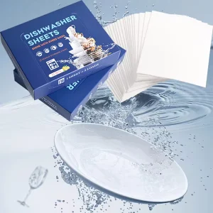 Eco Friendly Biodegradable Water Soluble Dishwashing Detergent Sheet