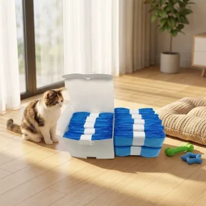 Eco Friendly Blue Diaper Genie Refill Bags Manufacturer Smart Trash Can Replacement Bags Cat Litter Refills