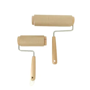 Eco Friendly Cleaning Wooden Cat Hair Lint Roller Brush Pet Hair Remover