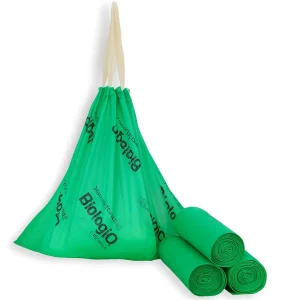 Eco Friendly Compostable Material with Drawstring Closure Biodegradable PLA Garbage Bag for Kitchen Waste