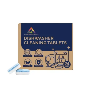 Eco Friendly Disposable Dishwasher Cleaning Tablets with High Active Ingredient Content for Stain Removal and Kitchen Appliances