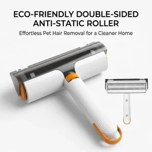 Eco Friendly Double Sided Anti Static Roller Comb and Brush for Cat Hair Removal and Animal Fur Cleaning Lint Tool