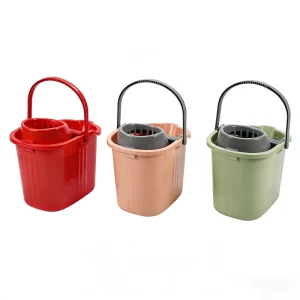 Eco-Friendly Durable PP Material Handheld Rectangular Mop Bucket with 26-30L Capacity and Colorful Design