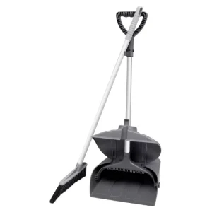 Eco Friendly Durable Plastic Stand Up Broom with Long Handle and Dustpan Combo Set Soft Bristles and PP Broom Head