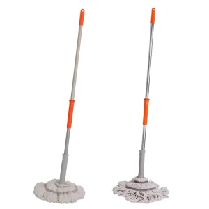 Eco Friendly Durable Twist Mop Self Wringing Microfiber Cotton Yarn Floor Cleaning Mop Non slip Handle 90% 100%