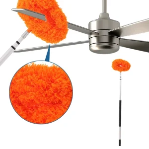 Eco Friendly Feather Duster Aluminum Alloy Telescopic Pole Customizable High Low Level