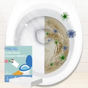 Eco Friendly Flush Toilet Bowl Cleaner No Residue Toilet Bowl Cleaner Disposable Toilet Cleaning Sheets