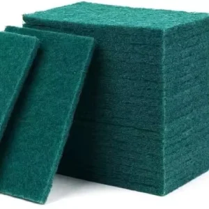 Eco-Friendly Green Polyester Scrubbing Pad Roll Medium Duty Abrasive Scour Sponge Sustainable Scouring Pads