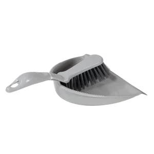 Eco Friendly Hand Broom and Dustpan Set with Plastic Handle and Dust Brush for Furniture Cleaning