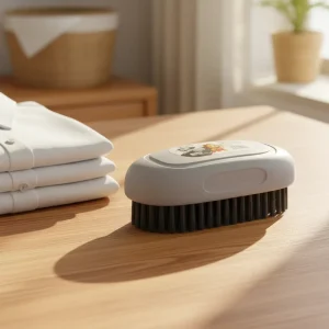 Eco Friendly Handheld Multi Surface Cleaning Brush with PP Handle PET Brush for Bathroom Stain Removal on Plastic Glass Surfaces
