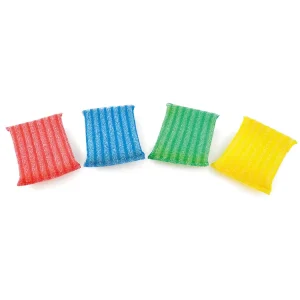 Eco Friendly High Water Absorption 250%+ Rectangle Polyester PU Kitchen Cleaning Sponge Dish Washing Scouring Pad