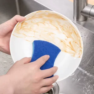 Eco-Friendly High Water Absorption Dishwashing Cleaning Pad Biodegradable Cotton Scouring Pulp Cellulose Sponge Kitchen Home Use