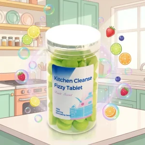 Eco Friendly Kitchen Cleaning Effervescent Tablets Fruit Fragrance for Stoves Range Hoods Stubborn Dirt Stains