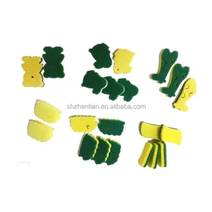 Eco Friendly Kitchen Cleaning Sponges Customized Logo Scouring Pads and Scrubbers Dish Washing Sponge