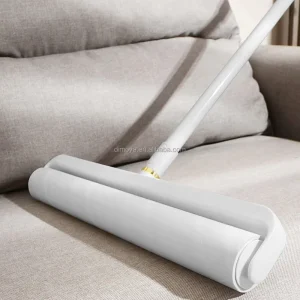 Eco Friendly Long Handle Plastic Pet Lint Roller Self Cleaning Base for Dog Cat Fur Clothing Animal Hair Removal Tool Lint Brush