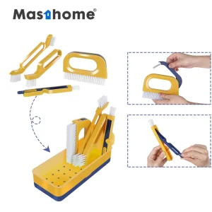 Eco Friendly Material Plastic Household Kitchen and Bathroom Laundry Cleaning Brush Set Floor Cleaning Brush