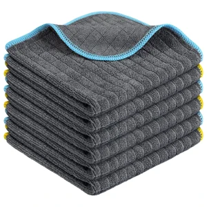 Eco Friendly Microfiber Daily Use Cleaning Cloths Pack for Home Kitchen Bathroom Vehicle Glass Cleaning