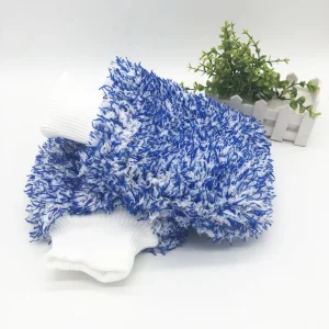 Eco Friendly Modern Microfiber Car Wash Plush Mitt with Long Pile for Auto Detailing and Floor Use