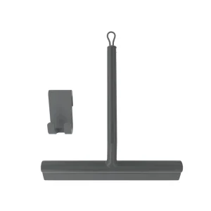 Eco-Friendly Multifunctional Home Bathroom Accessories Cleaning Tool Silicone Curved Glass Scraper and Shower Wiper