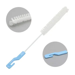 Eco Friendly Multifunctional Stocked Stainless Steel PP Long Handle Nylon Bristles Manual Handheld Cup Water Cleaning Brush