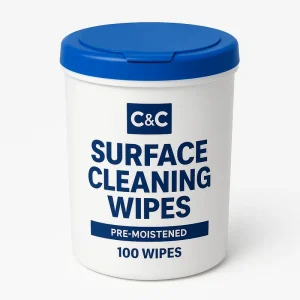 Eco Friendly Non Woven Disinfection Cleaning Wet Wipes 100 Count 13*17CM Antibacterial Wipe