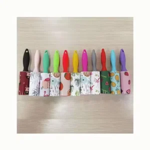Eco Friendly PP Handle Portable Manual Cleaning Tool Travel Sticky Pet Hair Lint Roller for Car Seats 6in Sheets