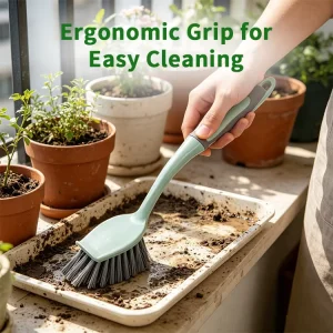 Eco-Friendly PP Material Handheld Kitchen Scrub Brush for Dish Pot Pan Cleaning Home Cleaning Tool