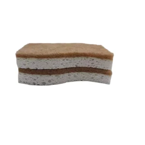 Eco-Friendly Plant-Based Agave Fiber Walnut Scrubber Pads Non-Scratch Kitchen Durable Scouring Sponges