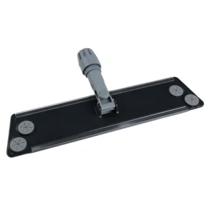 Eco Friendly Plastic Flat Mop Frame with Replaceable Hook Loop System for Commercial Cleaning