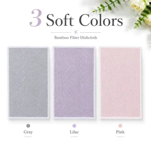 Eco Friendly Premium Microfiber Cellulose Cleaning Cloths Soft Reusable Dish Wipe Kitchen Cleaning Cloth