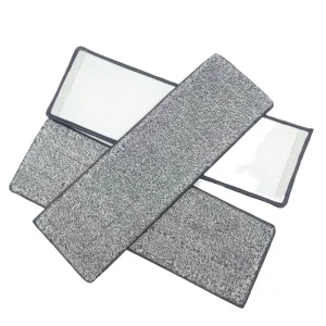 Eco-Friendly Recyclable Microfiber Mop Heads with Replaceable Cleaning Pads for Home & Office Floor Cleaning
