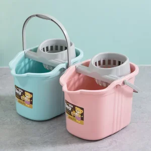 Eco Friendly Recycled Plastic Mop Bucket Floor Cleaning And Wringer Rotating Wet Dry Handheld Cleaner Floor