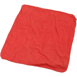Eco Friendly Reusable Cotton Dish Towels No Odor Waffle Weave Absorbent Red Cleanroom Decontamination Cleaning Cloths