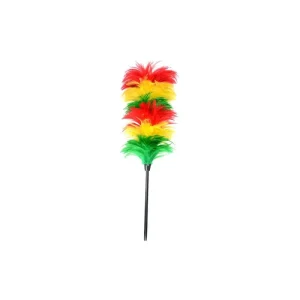 Eco Friendly Reusable Handheld Natural Color Rooster Chicken Feather Duster for Cleaning Supplies Home Car Office
